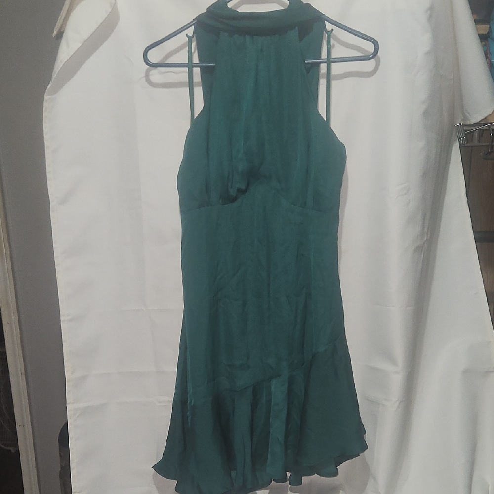 Hello Molly Teal Halter Dress